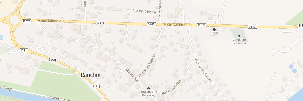 Plan du 5 Rue de la Chapelle à Ranchot