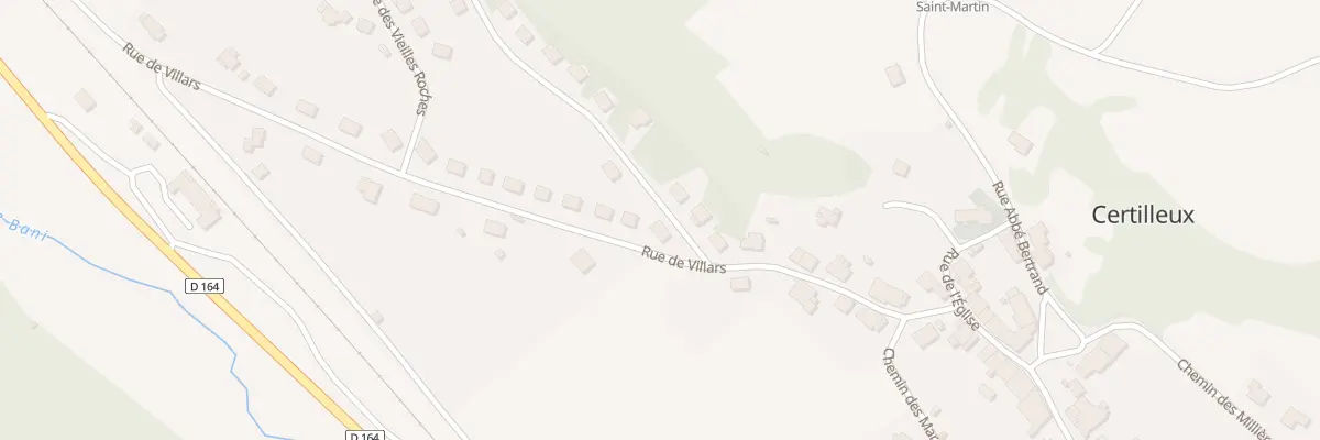 Plan du 1 Rue des Vieilles Roches à Certilleux