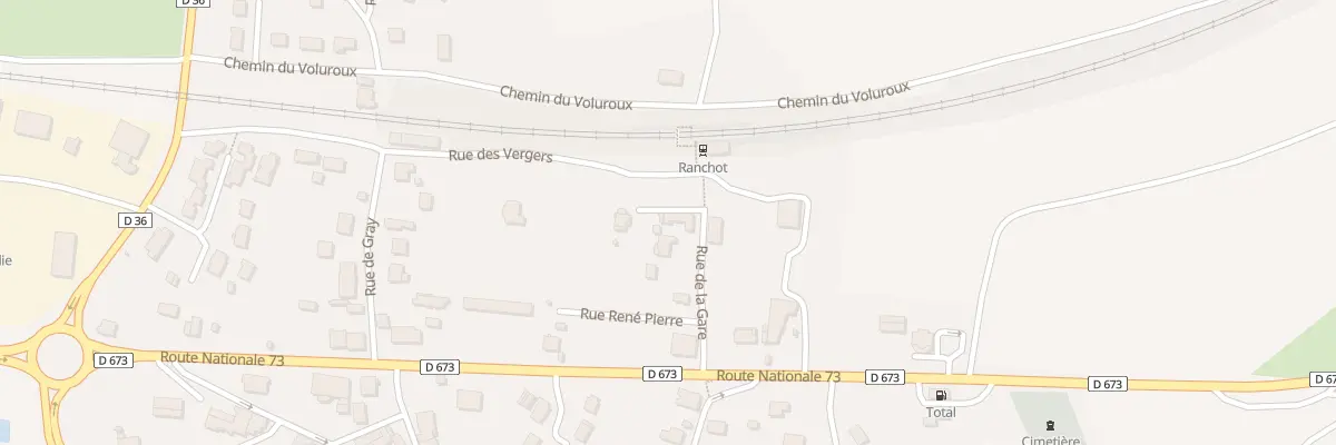 Plan du 9 Rue de la Gare à Ranchot