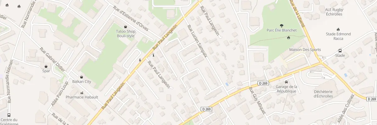 Plan du 36 Rue Lucien Sampaix à Échirolles