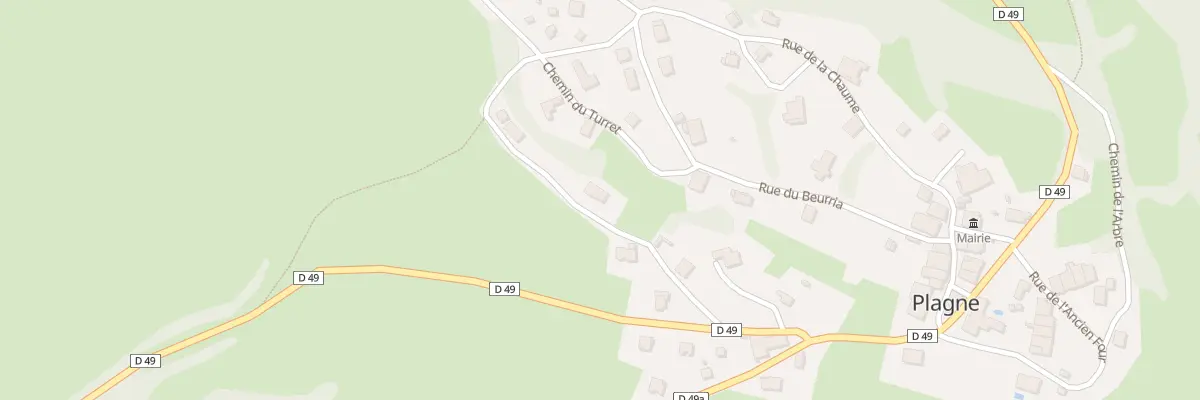 Plan du 8 Rue de la Combe à Plagne