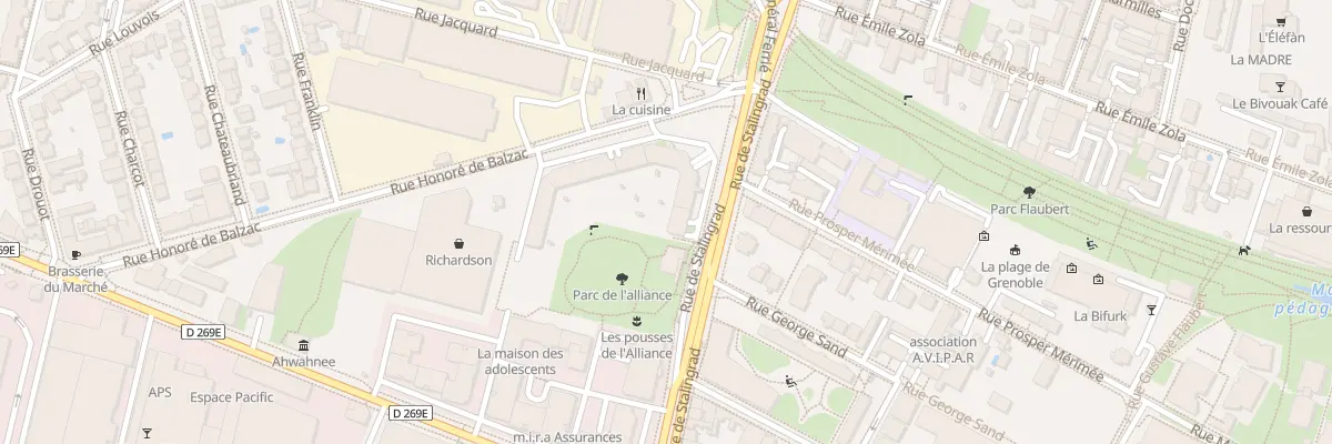 Plan du 88 Rue de Stalingrad à Meylan