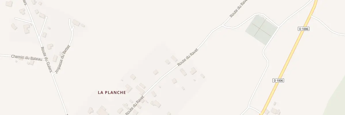 Plan du 496 Rte du Ravet à Saint-Béron