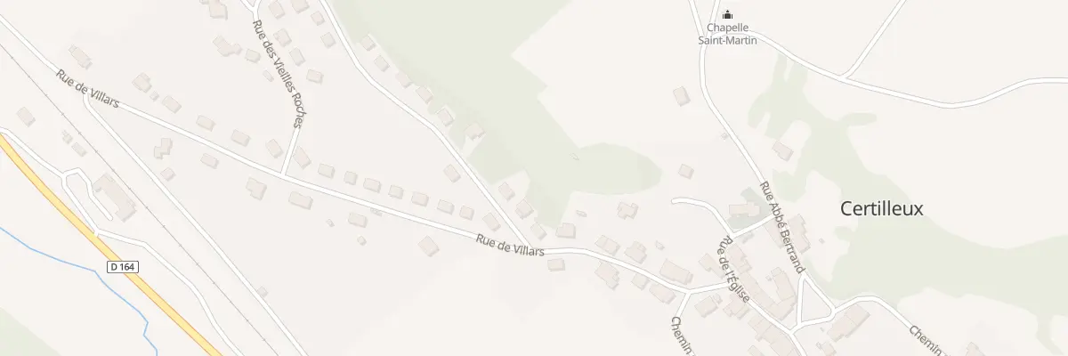 Plan du 6 Rue des Vieilles Roches à Certilleux