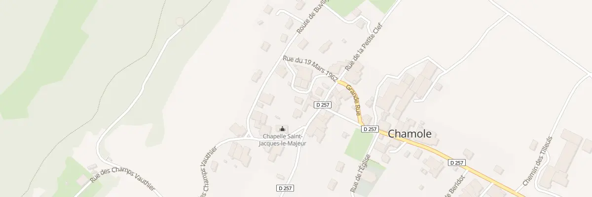 Plan du 1 Rue du Château à Chamole