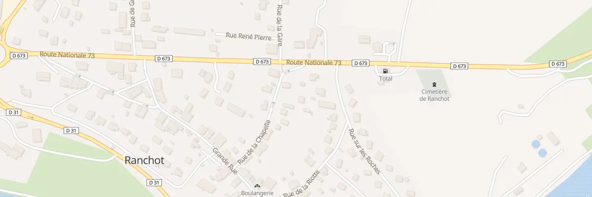 Plan du 12 Rue de la Chapelle à Ranchot