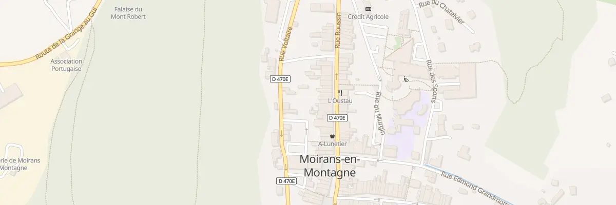 Plan du 22 Rue Roussin à Moirans-en-Montagne