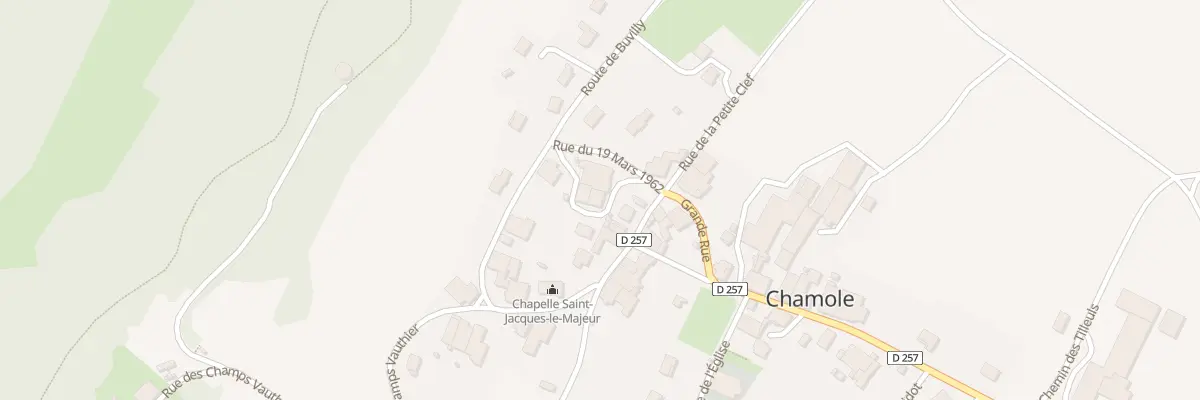 Plan du 6 Rue du Château à Chamole