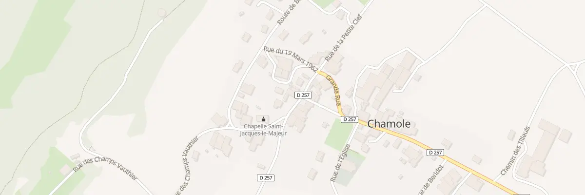 Plan du 8 Rue de la Tour à Chamole