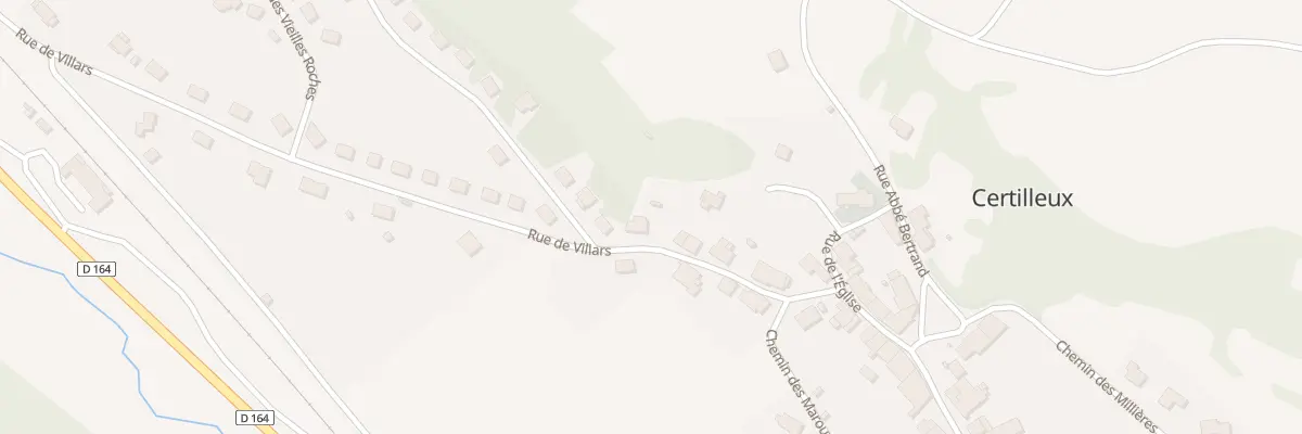 Plan du 8 Rue de Villars à Certilleux
