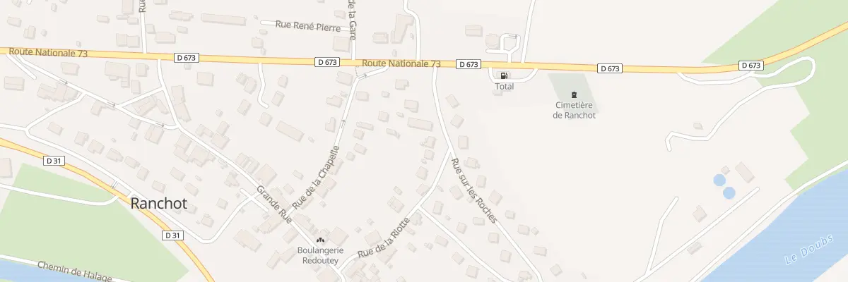 Plan du 7 Rue de la Riotte à Ranchot
