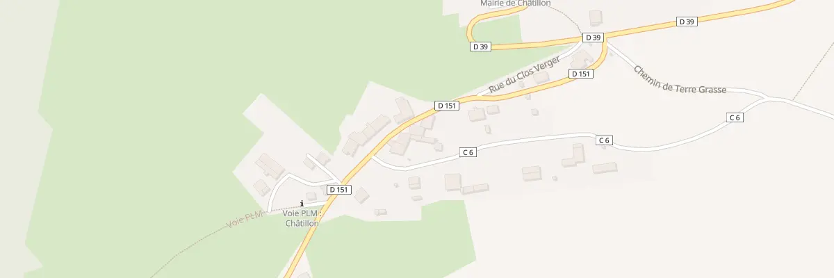 Plan du 1 Rue de la Gare à Châtillon