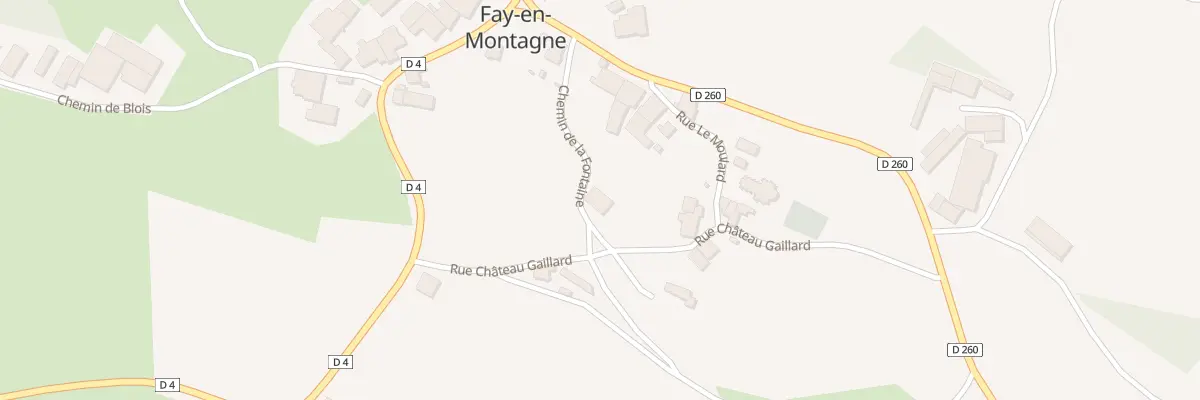 Plan du 1 Che de la Fontaine à Fay-en-Montagne