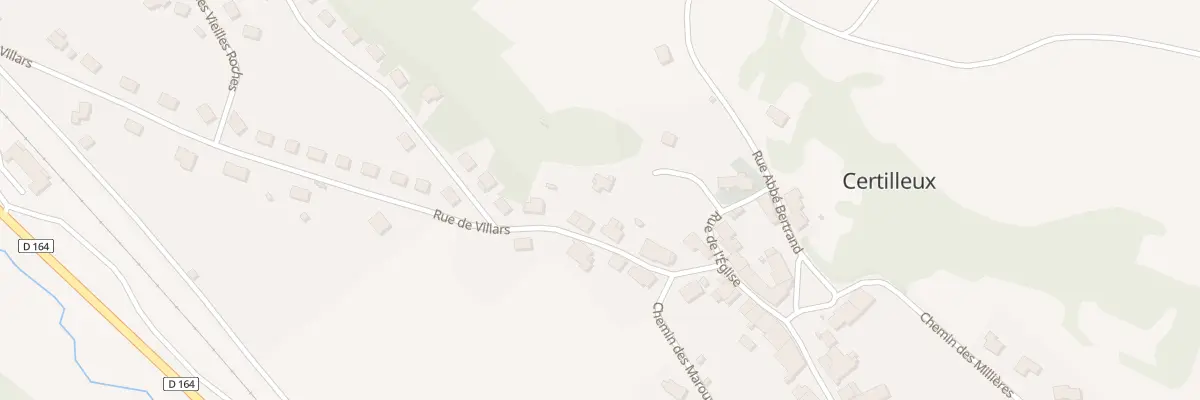 Plan du 6B Rue de Villars à Certilleux