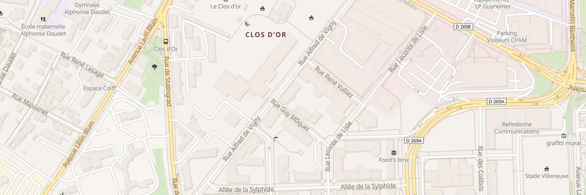 Plan du 21 Rue Alfred de Vigny à Grenoble
