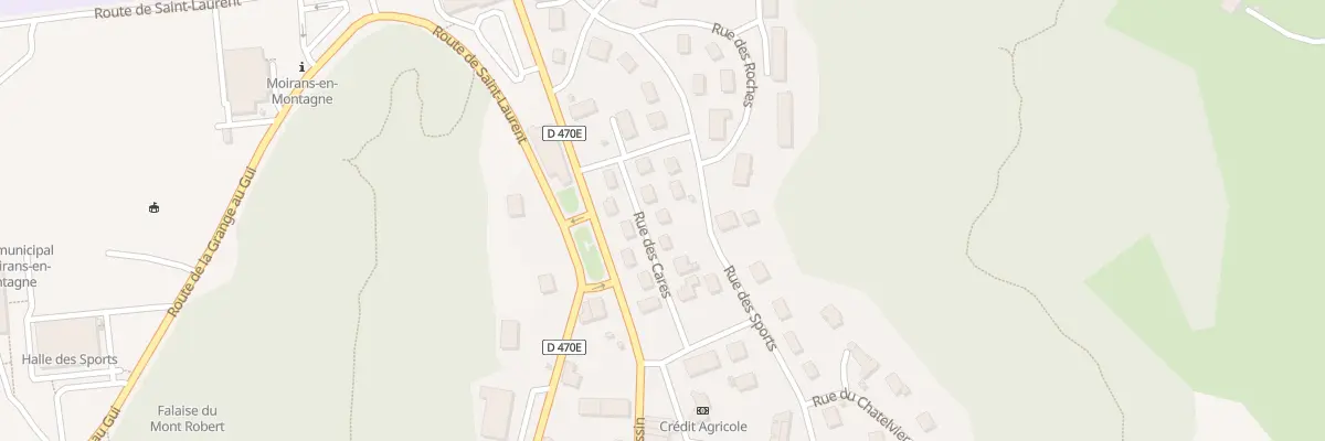 Plan du 10 Rue des Cares à Moirans-en-Montagne