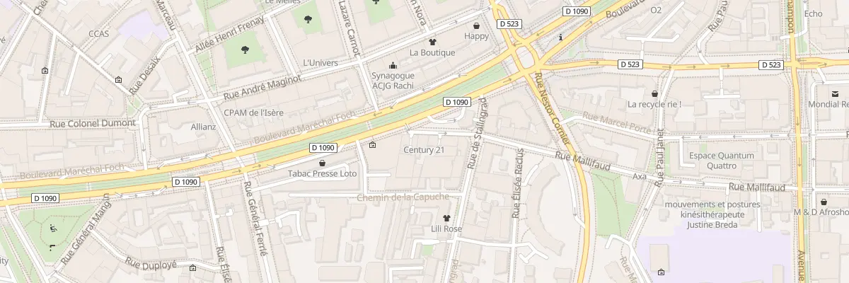 Plan du 87 Rue Mallifaud à Grenoble