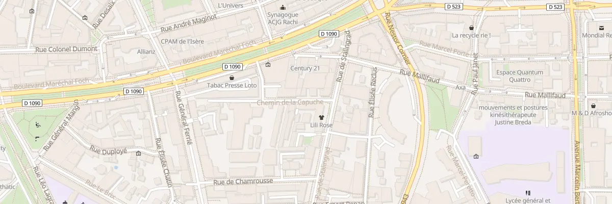 Plan du 26 Rue de Stalingrad à Grenoble