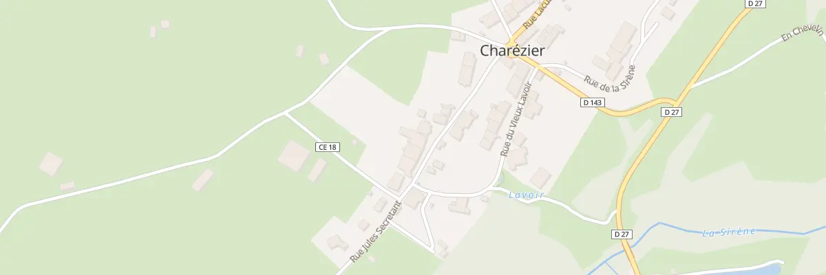 Plan du 14 Rue Jules Secretant à Charézier