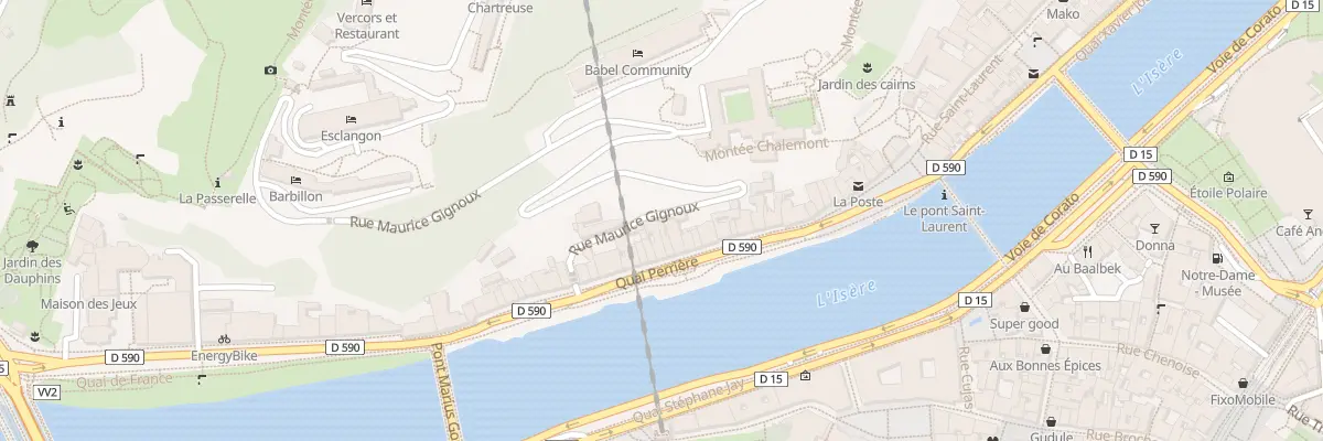 Plan du 2 Rue Maurice Gignoux à Grenoble