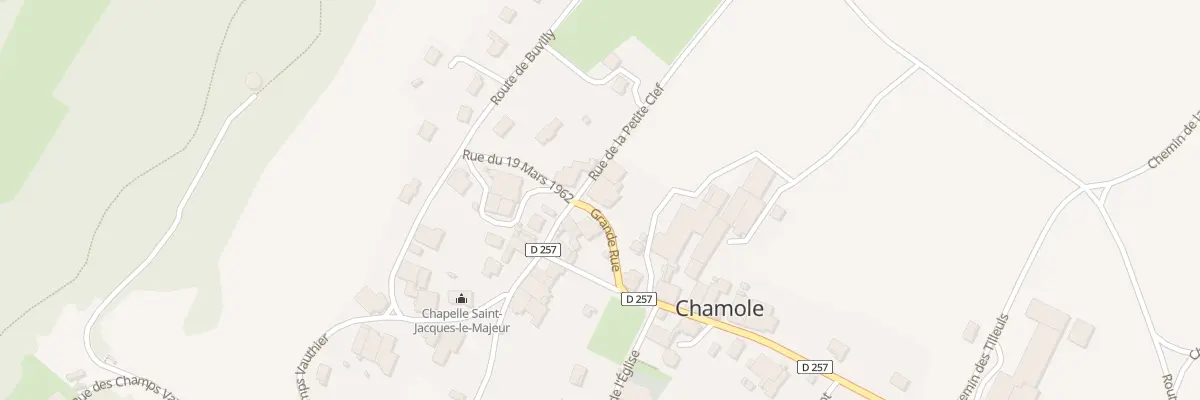 Plan du 2 Rue de la Petite Clef à Chamole