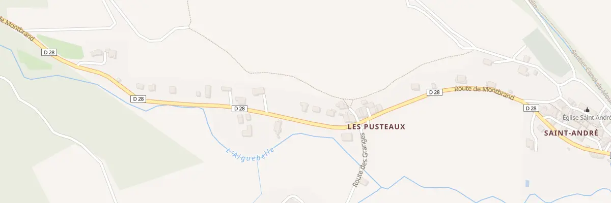 Plan du 928 Rte de Montbrand à La Faurie