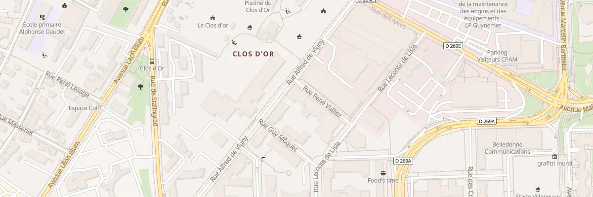 Plan du 19 Rue Alfred de Vigny à Grenoble