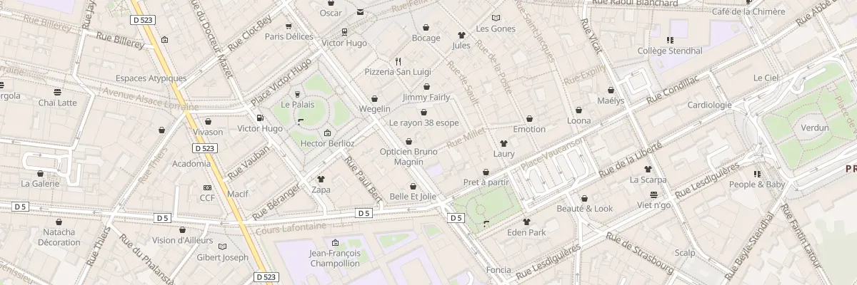 Plan du 10 Rue Millet à Grenoble