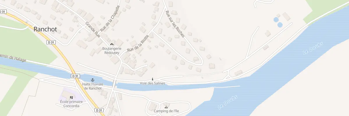 Plan du 6 Rue sur les Roches à Ranchot