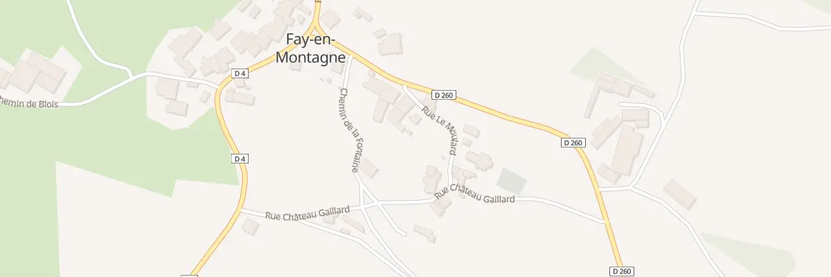 Plan du 4 Rue Le Moulard à Fay-en-Montagne