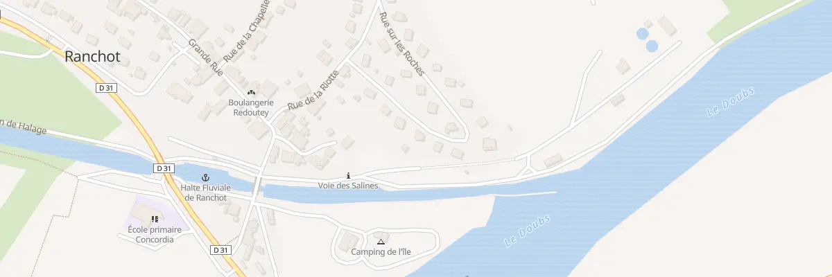 Plan du 8 Rue sur les Roches à Ranchot