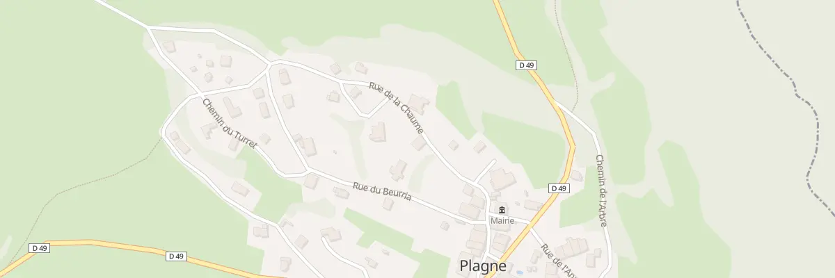 Plan du 13 Rue de la Chaume à Plagne