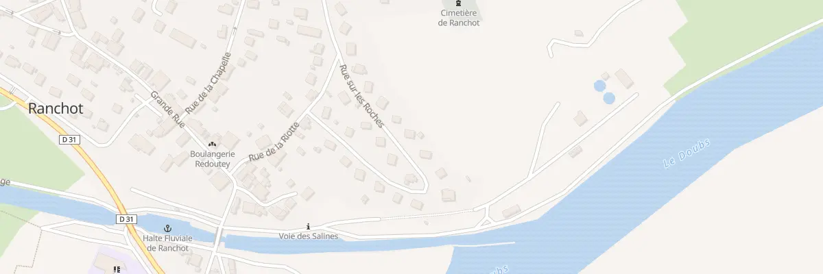 Plan du 20 Rue sur les Roches à Ranchot