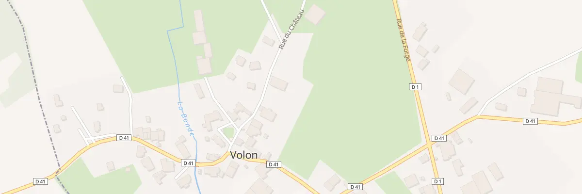 Plan du 8 Rue du Chateau à Volon