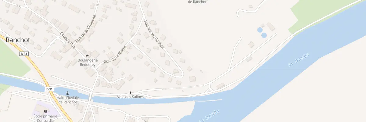 Plan du 18 Rue sur les Roches à Ranchot