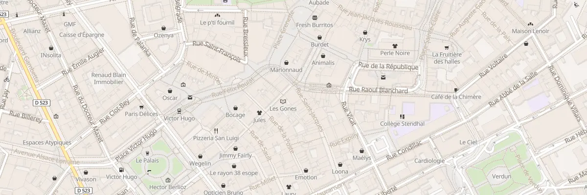 Plan du 2 Rue Saint Jacques à Grenoble
