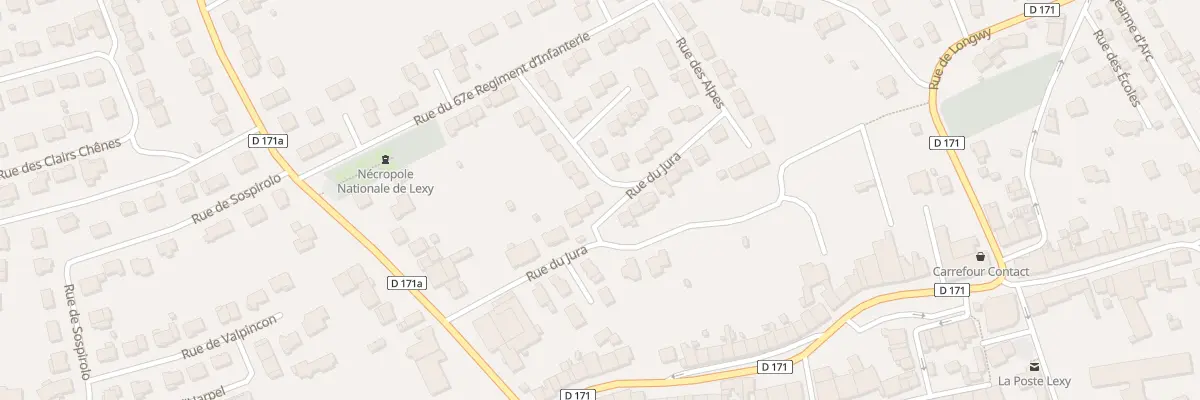 Plan du 12 Rue du Jura à Lexy