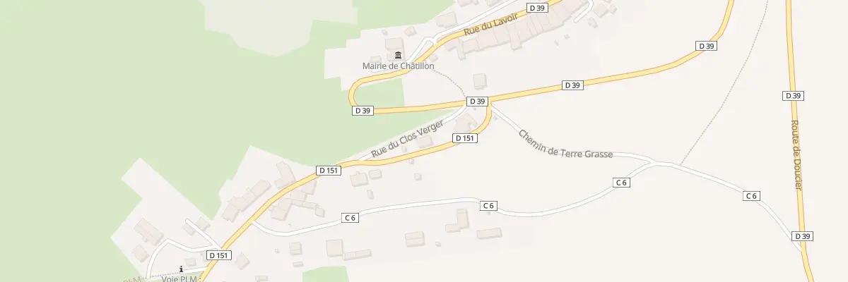 Plan du 6 Rue du Clos Verger à Châtillon