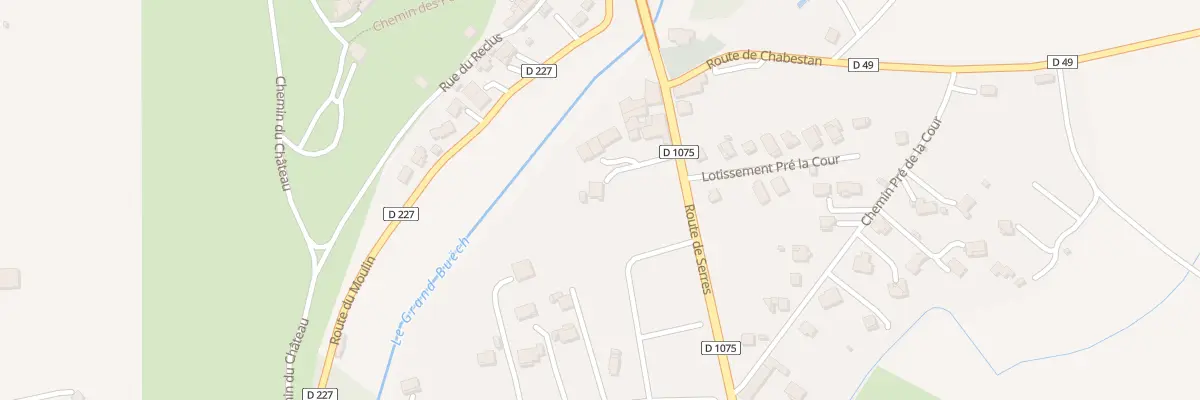 Plan du 90 Rte de Serres à Aspremont