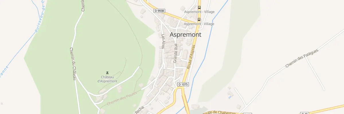 Plan du 91 Grand Rue à Aspremont