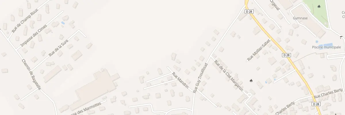Plan du 12 Rue Mandrin à La Buissière