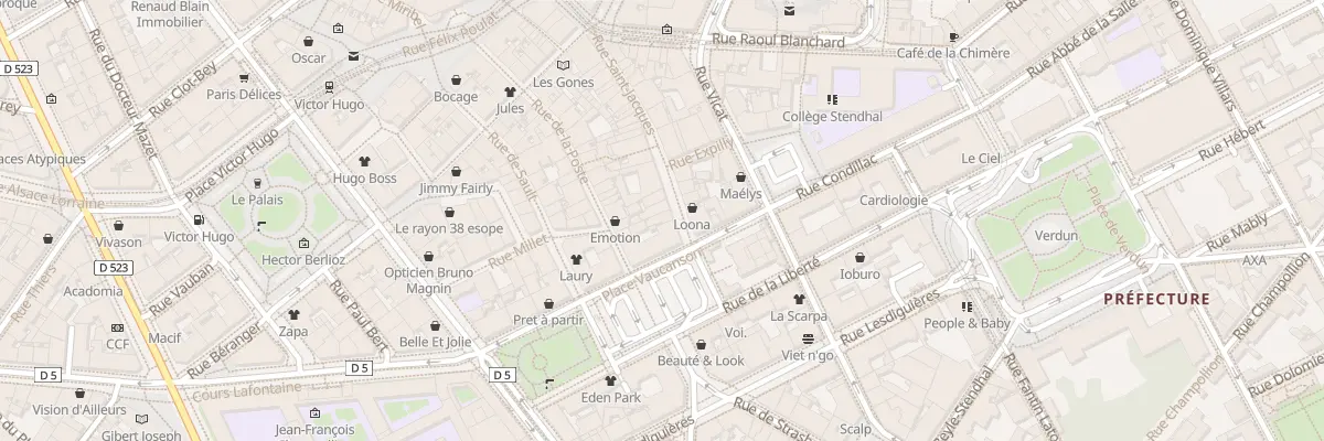 Plan du 32 Rue Saint Jacques à Grenoble