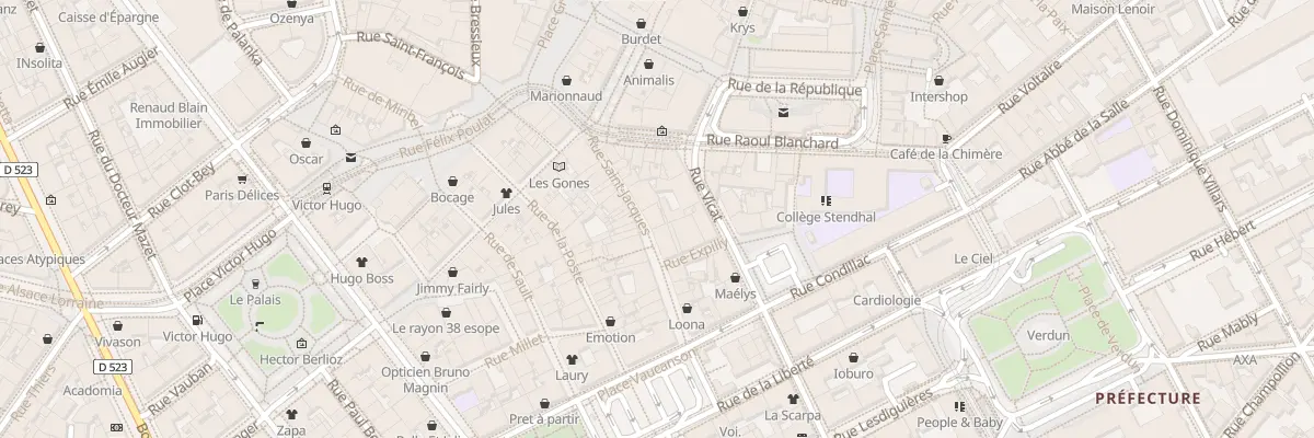 Plan du 11 Rue Saint Jacques à Grenoble