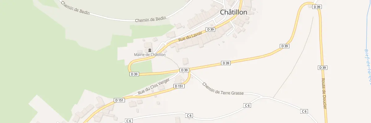 Plan du 1 Rue du Champ de Foire à Châtillon