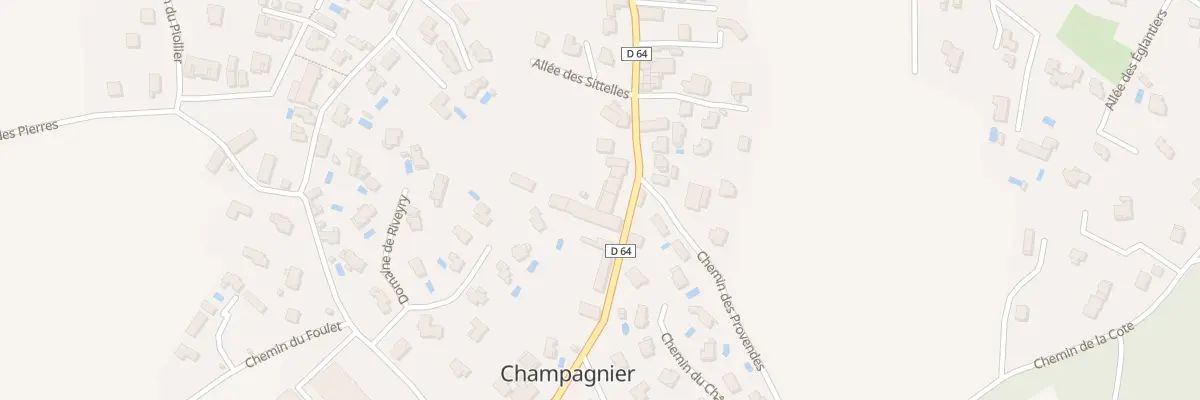 Plan du 20 Rue du Bourg à Champagnier