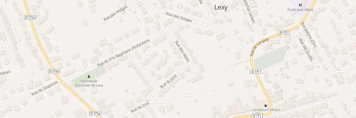 Plan du 8 Rue des Alpes à Lexy