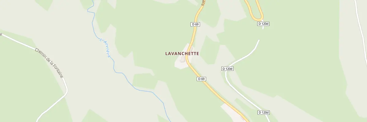 Plan du 2 Lavanchette à Arvière-en-Valromey