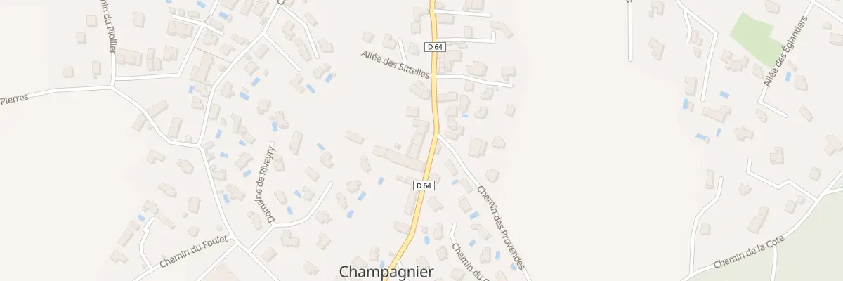 Plan du 16 Rue du Bourg à Champagnier