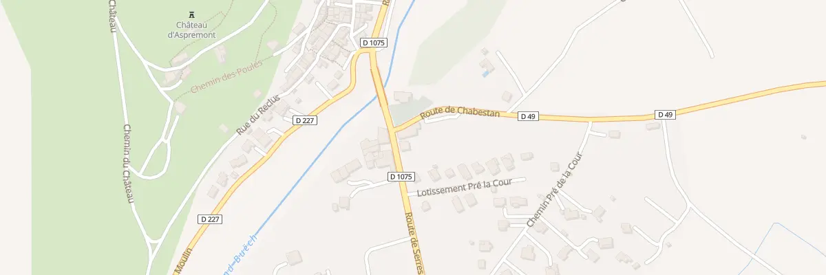 Plan du 49 Rte de Serres à Aspremont
