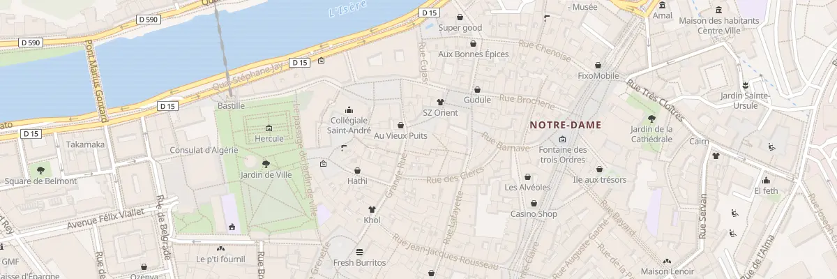 Plan du 5 Grande Rue à Grenoble